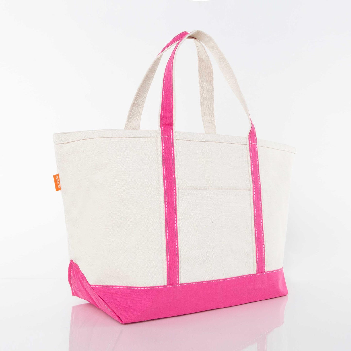 Large Boat Tote: Hot Pink