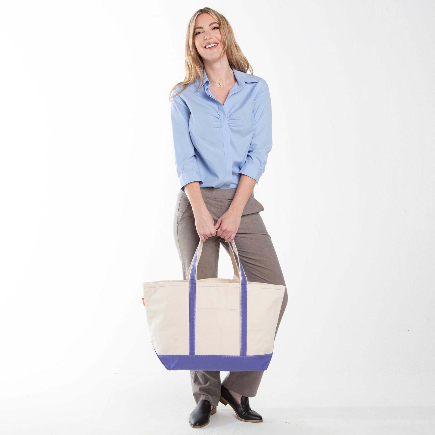 Large Boat Tote: Violet