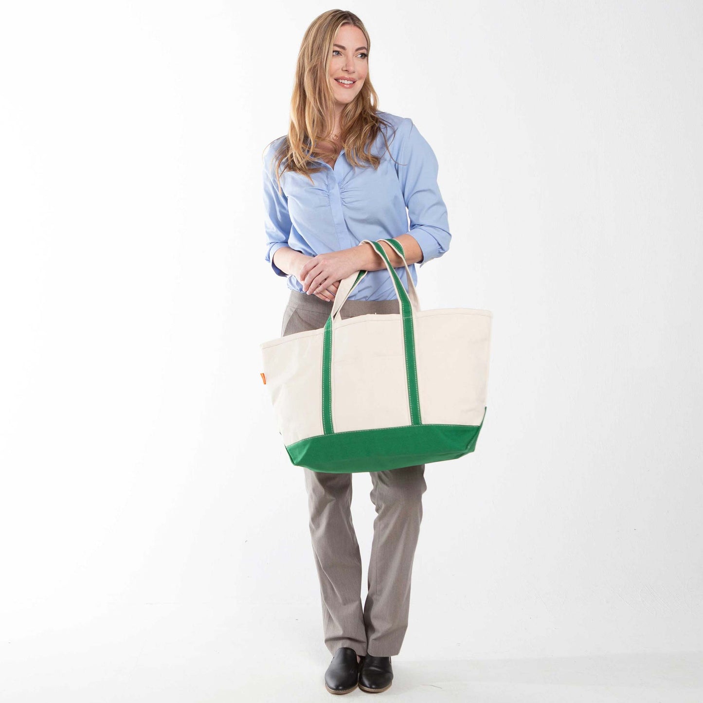 Large Boat Tote: Emerald