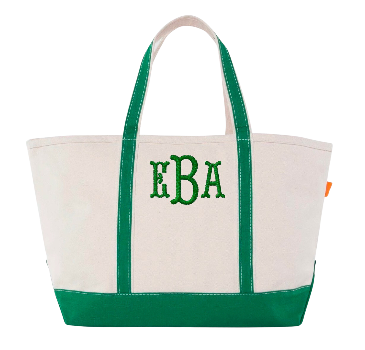 Large Boat Tote: Emerald