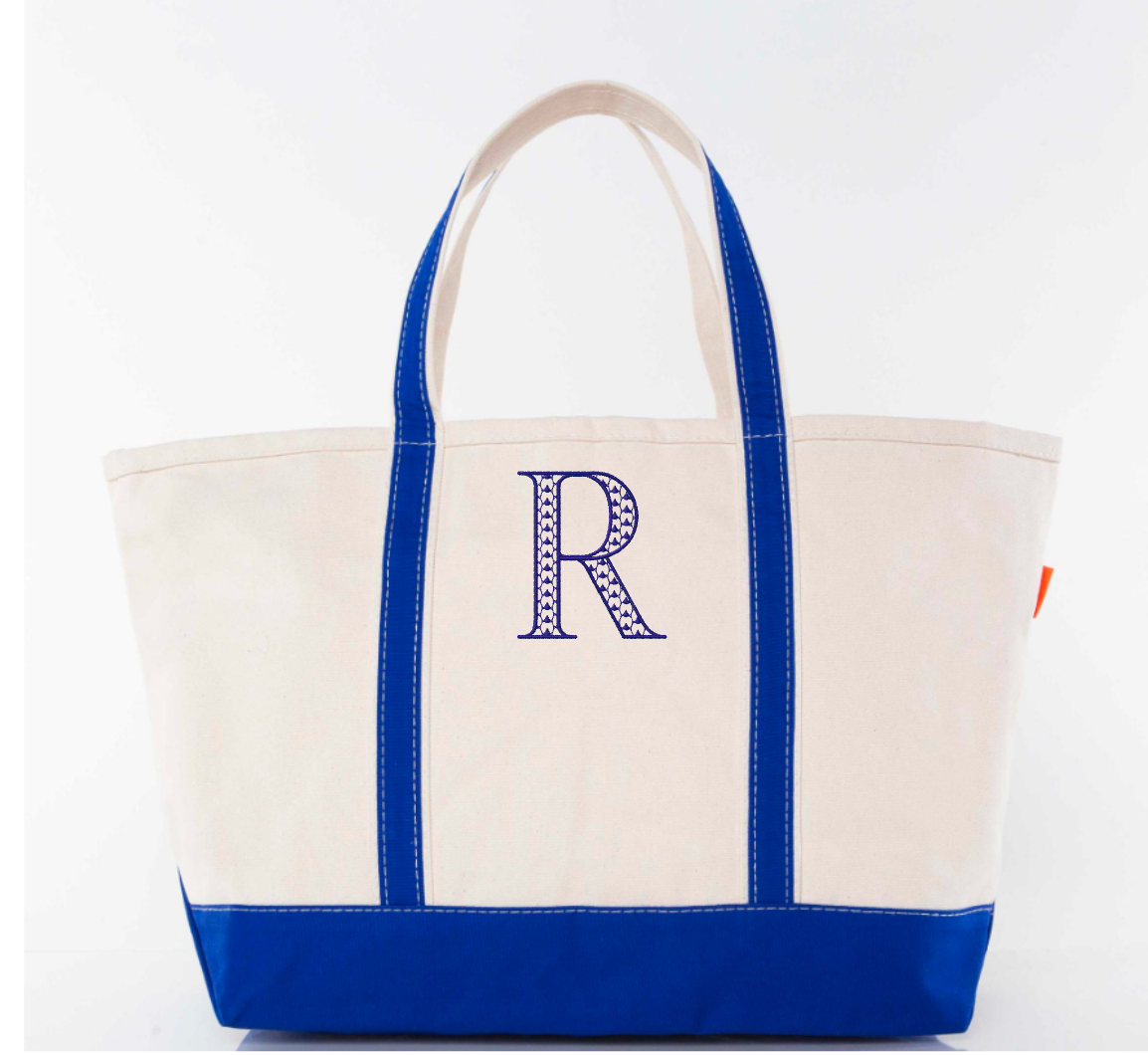 Large Boat Tote: Royal Blue